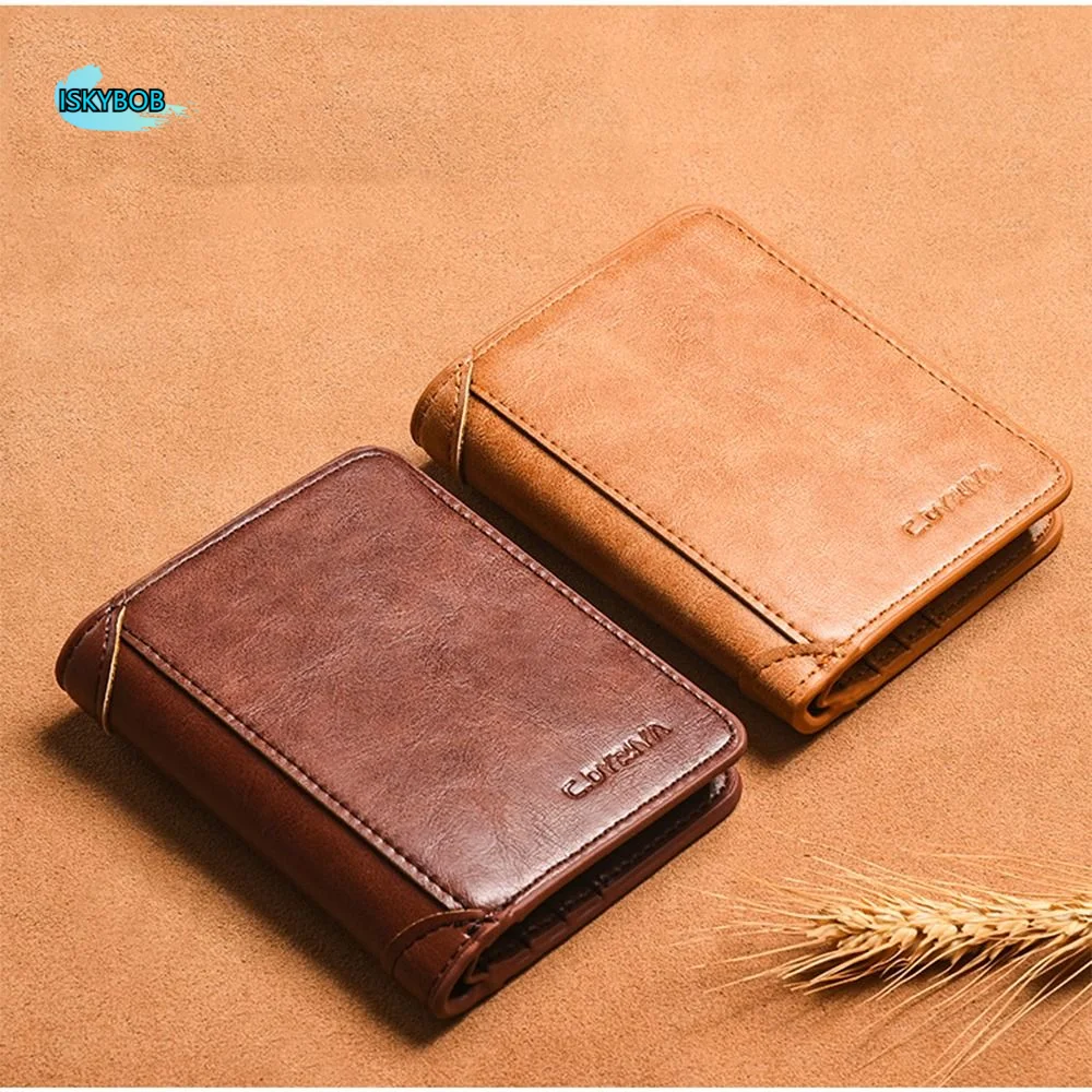 

Elegant Purse Men PU Wallet Folded Wallet Bag Card Brand Business Clutch Bag Large Capacity Coin Purse ID Card Holder Travel