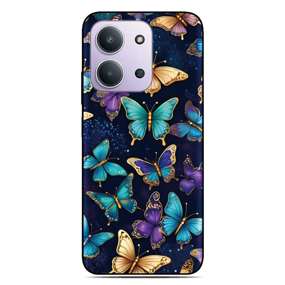 Design Farfalla Della Copertura Posteriore Per Sony Xperia 10 1 VII VI 5 II III IV V 2023 XZ5 XZ4 XZ3 XZ2 Compact XA1 XA2 TPU Cassa Del Telefono Morbida