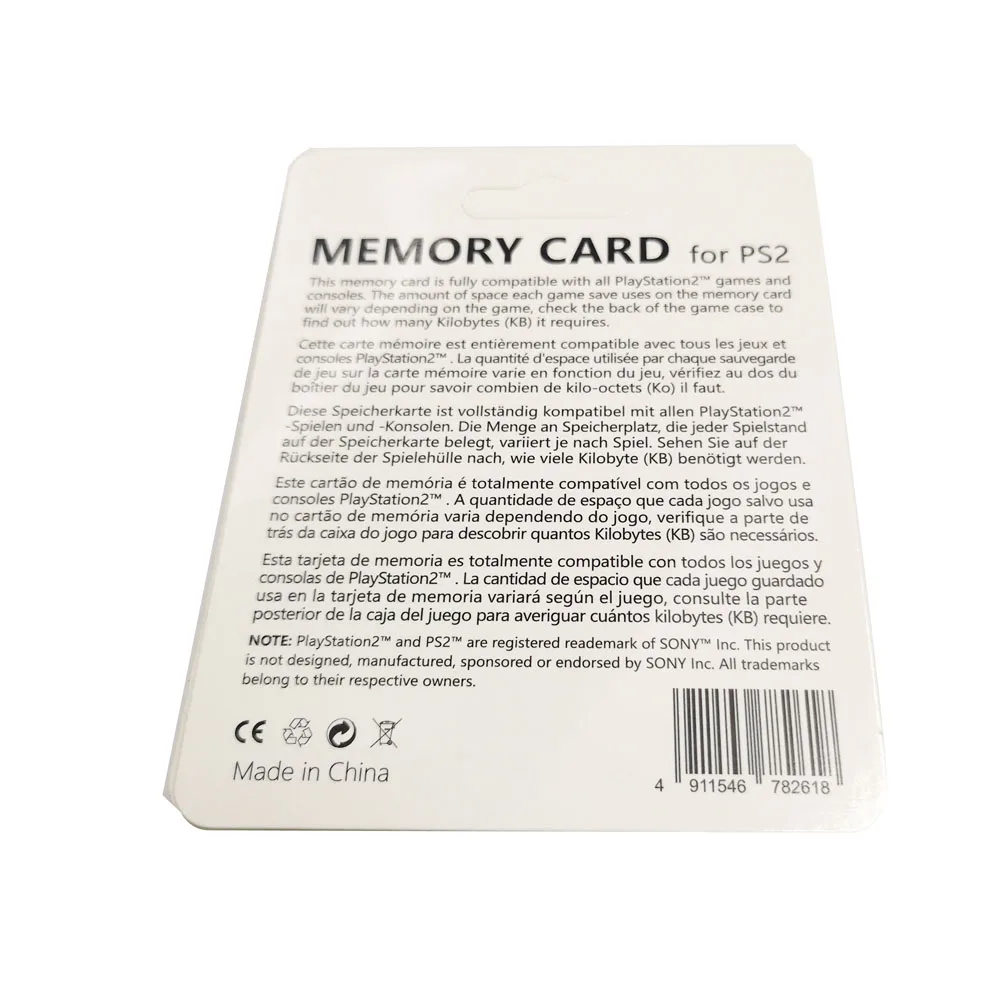 8 16 32 64 256MB Speicher karte für ps2 mit Verkaufs box
