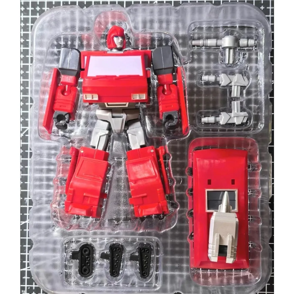 MFT Transformation Toy HS07 Iron Tin Heavy Soldier 10.5cm Autobot Small Scale Car Robot Model Action Figure Gift Movable Doll