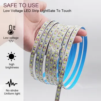 12V 24V 5米 10米 20米 50米 100米 LED燈條 2835 120顆LED燈珠 柔性燈帶 高亮度 8mm PCB 13種顏色 家居裝飾 不防水 10 最佳銷售 12伏LED燈條 - №7