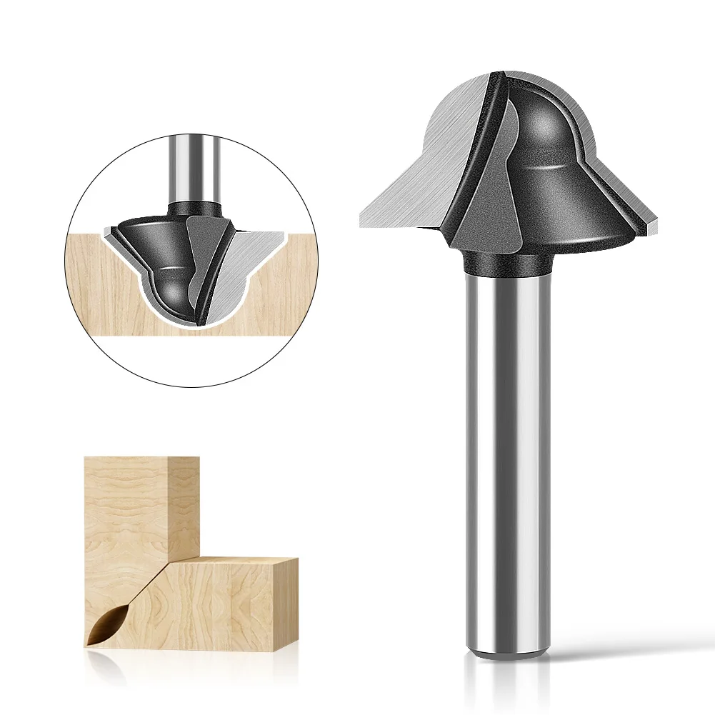 

1 шт. 1/4 "6 мм 8 мм фреза с хвостовиком, резьба по дереву, угловая режущая фреза для шкафов, 90 градусов, угловая фреза, угловая фреза