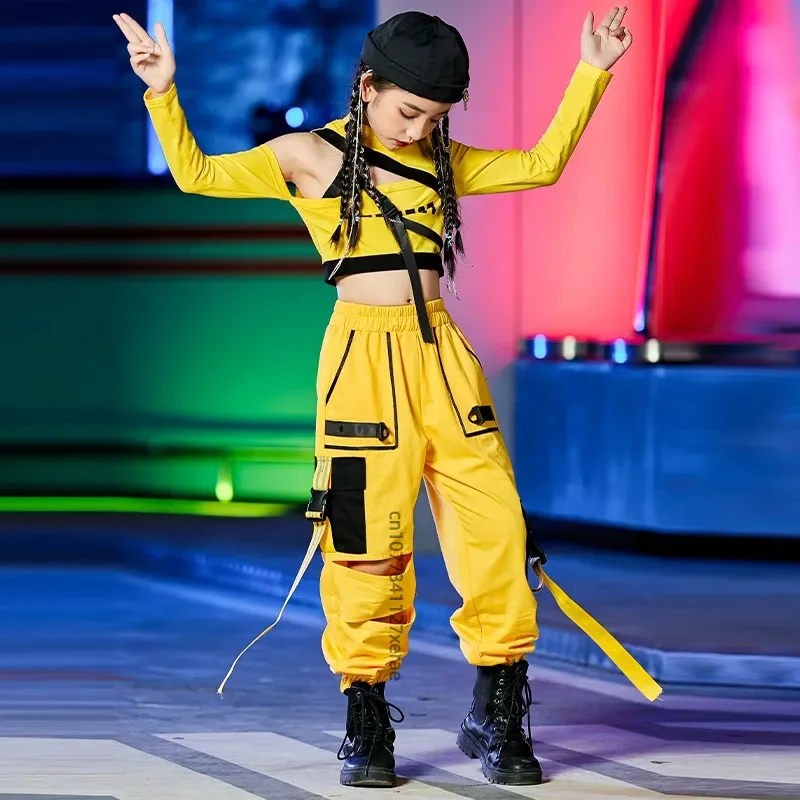 ジャズダンス衣装、ファッショナブルなファッションショー、ガールズモデル、ストリートダンスステージパフォーマンス衣装、子供のダンス練習
