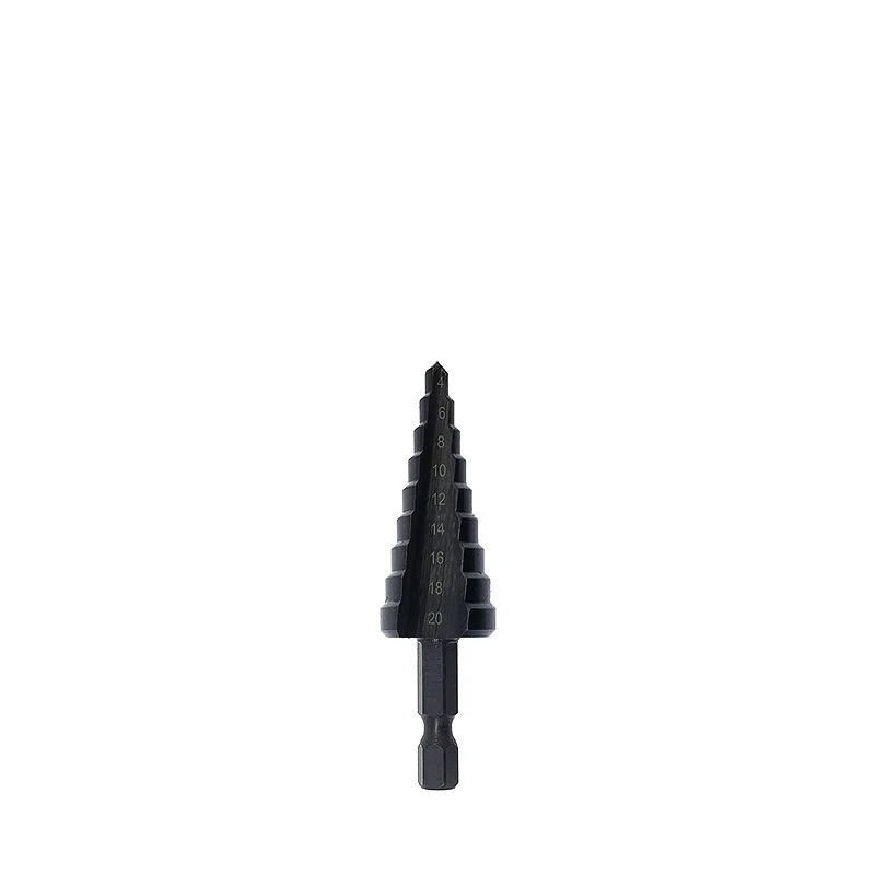 1/3/4 pz 4-12 4-20 4-32mm HSS cobalto punta da trapano Set azoto acciaio ad alta velocità per cono metallico foro codolo esagonale foratura in metallo