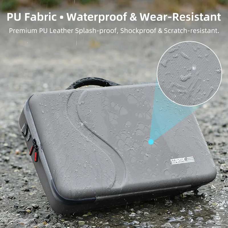Tragetasche für DJI RS 5 Zubehör, Tragbare PU-Leder Aufbewahrungstasche für DJI Ronin RS5 Gimbal Reise Outdoor Vlogging – Detail 7