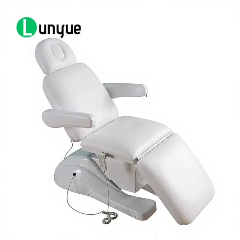 Electric Leather Beauty Bed Folding Medical Chair with USB Charging Light Luxury Style for Beauty Tattoo