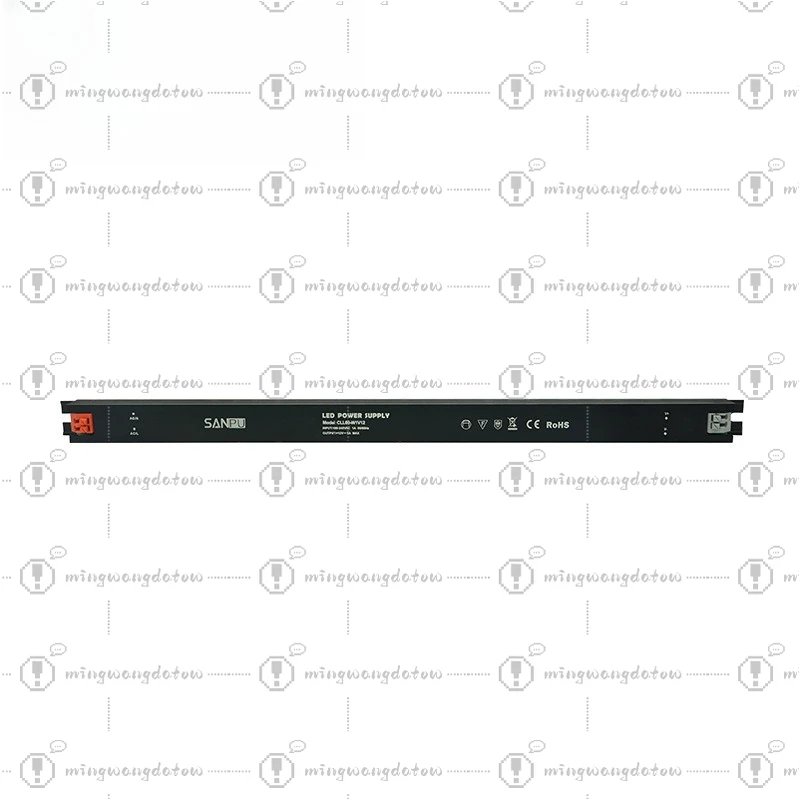 Ultra Thin Long Strip LED Driver 35W 60W, 220V AC to 12V 24V DC Transformer, Advertising Light Box LED Tape Strip Power Supply