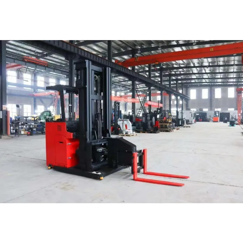 New 3-Way Stacker Electric Reach Forklift 1 Ton 1.5 Ton Seated Stand Style 4m 5m 6m 7m 10m Height Suitable for Warehouses