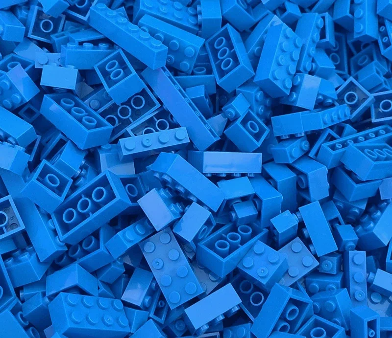 120 Stück Bausteine, Großpackung, sortiert von Farbe, Ziegelsteinen, Blockplatte, Spielzeug, kleine Partikel, kompatibel mit Legoeds DIY-Kit