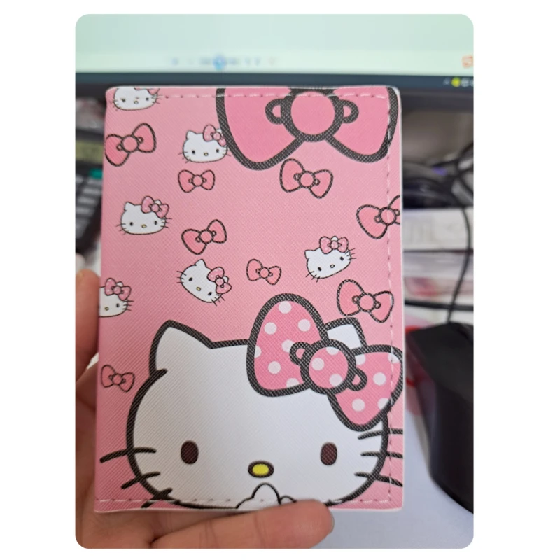 hello kitty my melody kuromi Sanrio wallet passport holder travel wallet  passport bag anime ladies document holder travel