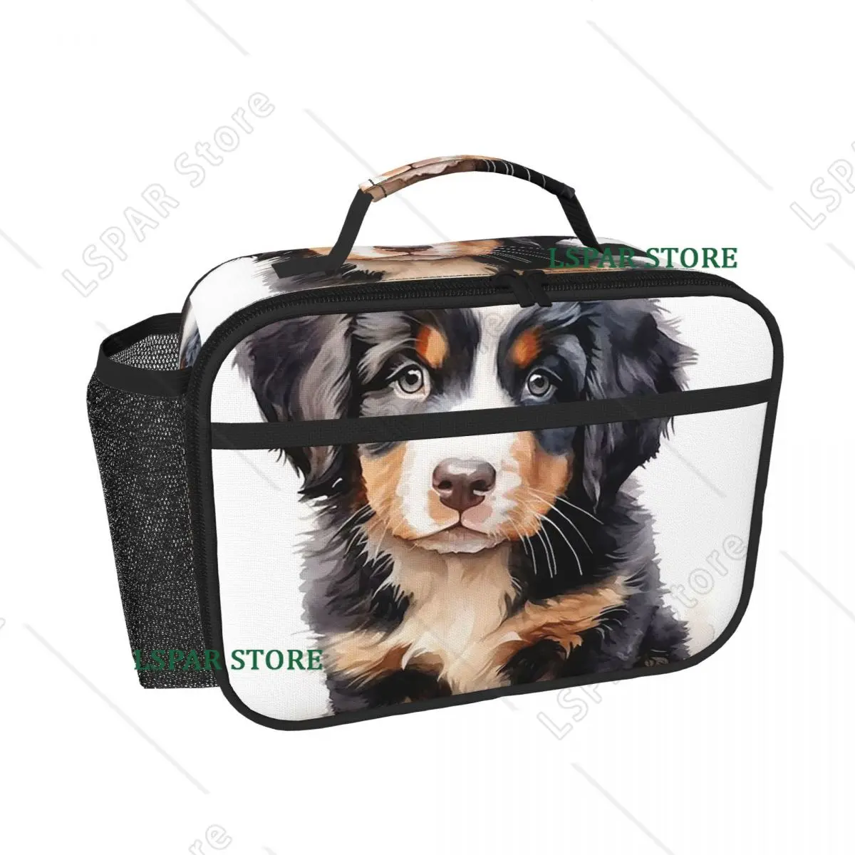 Bernese Mountain Dog Animal Insulated Lunch Bag for Women Children Leakproof Food Boxes Thermal Lunch Box Tote