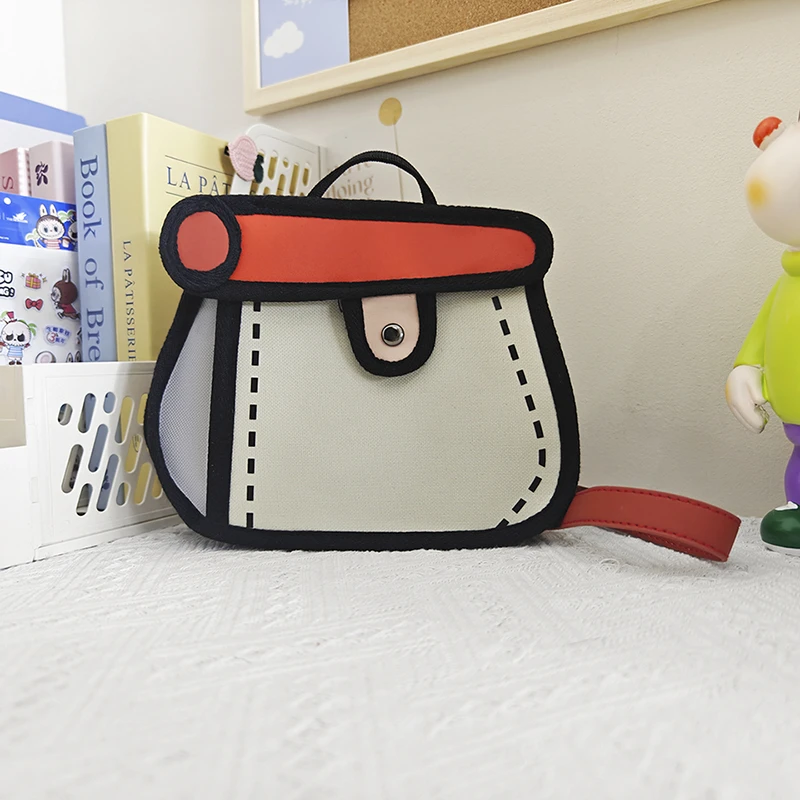 Color 2D Polyester Square Shoulder and Crossbody Bags Compact Cute Color Matching Handbags for Women 2024 Casual Style on Sale