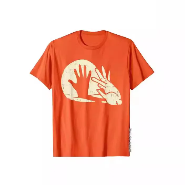 

Unisex T-shirt Fun Rabbit Animal Rabbit Enthusiast Shadow Pun Gift 3D Printed T-shirt T-shirt