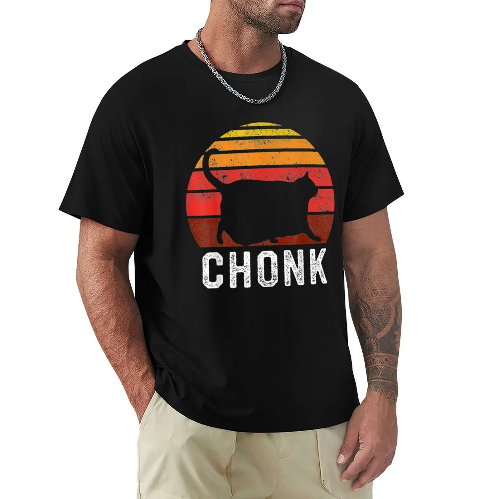 

Funny Fat Cats Meme, Chonk Cat T-Shirt Festive Simple T-Shirt