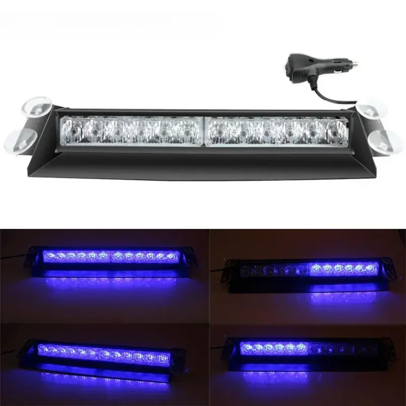 

Car Shovel Sucker Light Car Red and Blue Flash Opening Strobe Light Windshield Glass Suction Tray Shovel Light