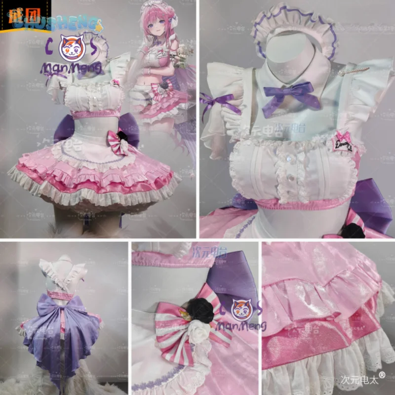 

Doro NIKKE：The Goddess of Victory Dorothy Cosplay Costume Halloween Party Women Sweet Lolita Dress Wig Props Maid Uniform Set