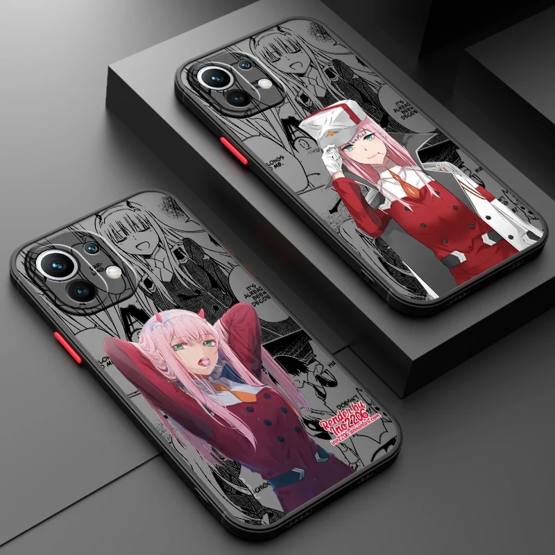 

Z-Zero Two Anime Hiro DARLING Frosted Translucent For Xiaomi Mi 13 12 12T 11T 11 11i 10T 10 9T Pro Lite Ultra 5G Matte