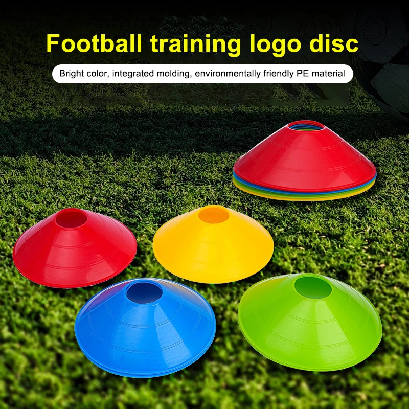 Staffa di archiviazione per supporto per disco Mark portatile 5 pezzi Supporto per allenamento per calcio Supporto per cono da calcio Attrezzatura sportiva leggera per squadre
