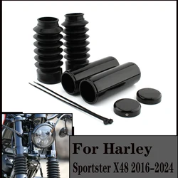 For Harley Sportster X48 2016-2024 Motorcycle Front Fork Shock Absorber Kit Front Fork Shock Absorber Cover