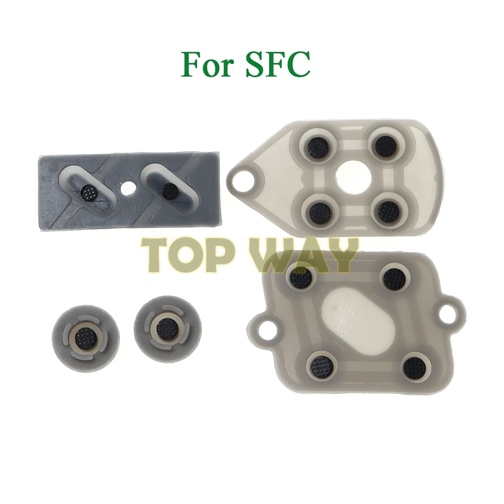 5sets For SFC Conductive Rubber Silicone Pads Buttons Controller Repairs For SFC