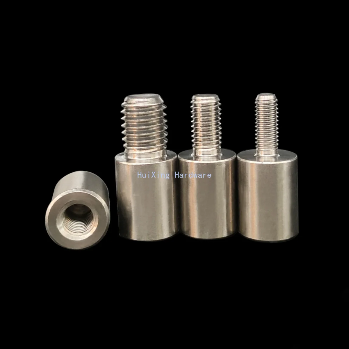 304 Stainless Steel Cylindrical Large And Small Head Conversion Terminal Connector Internal And External Teeth  Single End Stud