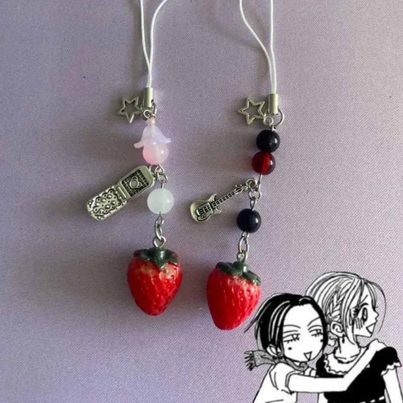 handmade Hachi Nana matching phone charms y2k