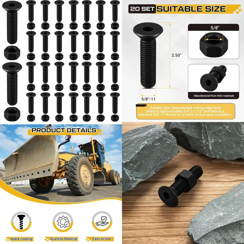 

Болты для режущих кромок ковшей экскаваторов 5/8 x 2.5