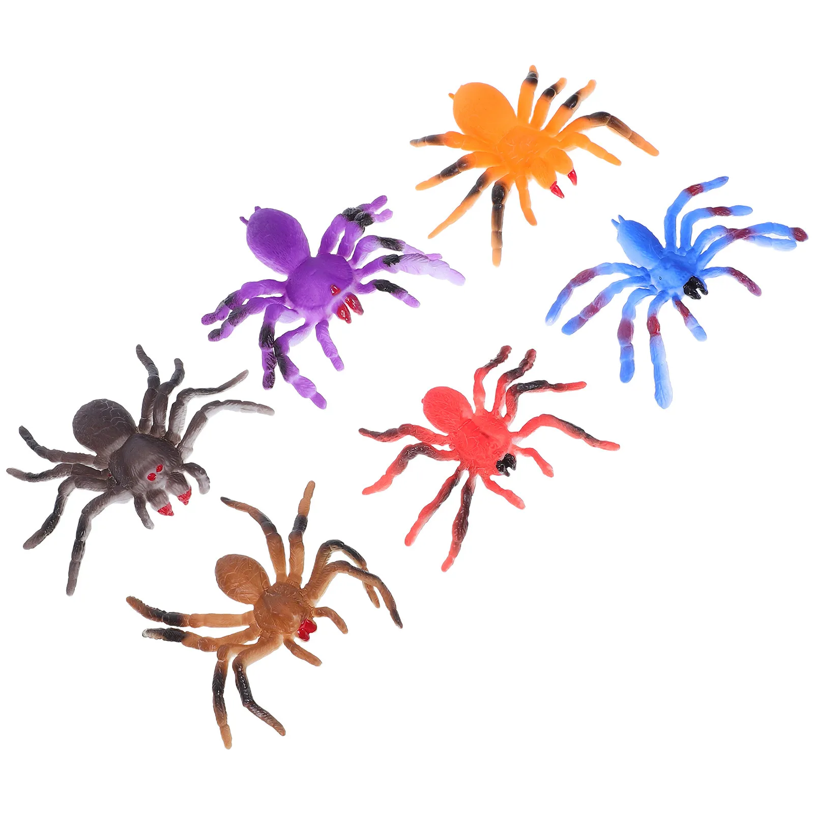 

6Pcs Resin Spider Decorations - Water Activated Color Changing Spiders for Kids Educational Play Scary Party Favors Trick Or