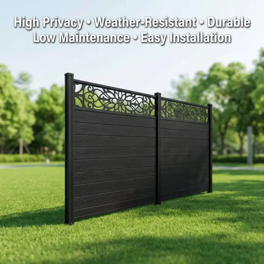 

Low Maintenance Eco-Friendly WPC Privacy Fence Panels Rot-Resistant Durable Composite Fencing for Modern Home & Garden