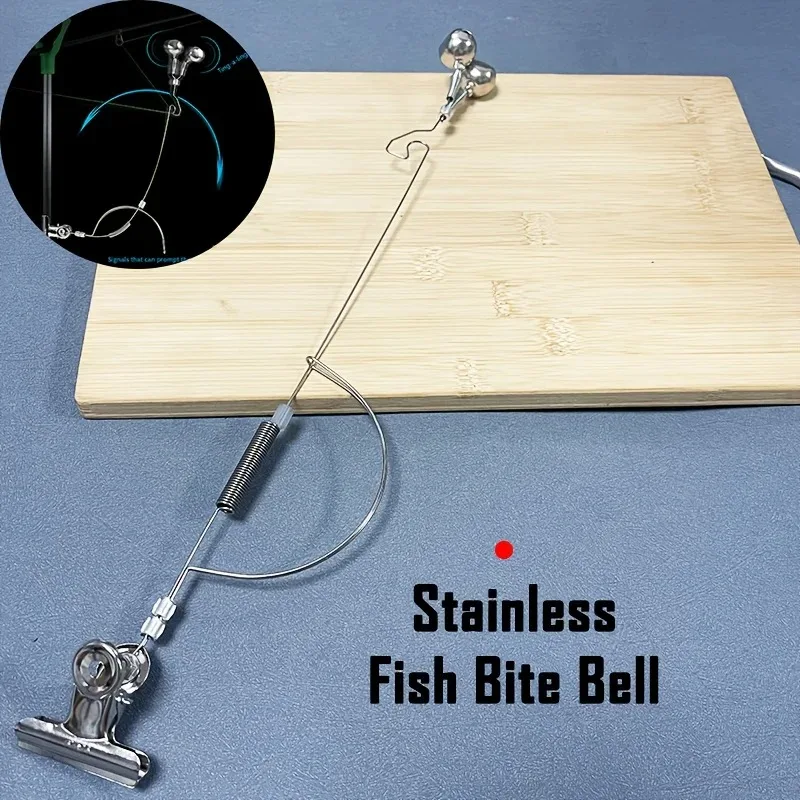 Alarma de picada ajustable de acero inoxidable para pesca marina - imagen 4