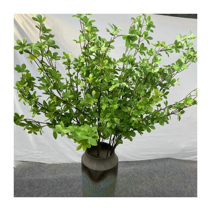 Artificial Enkianthus Perulatus 5 Fork Simulation Green Plant Indoor Decoration Wedding Decoration Flowers Home Decoration