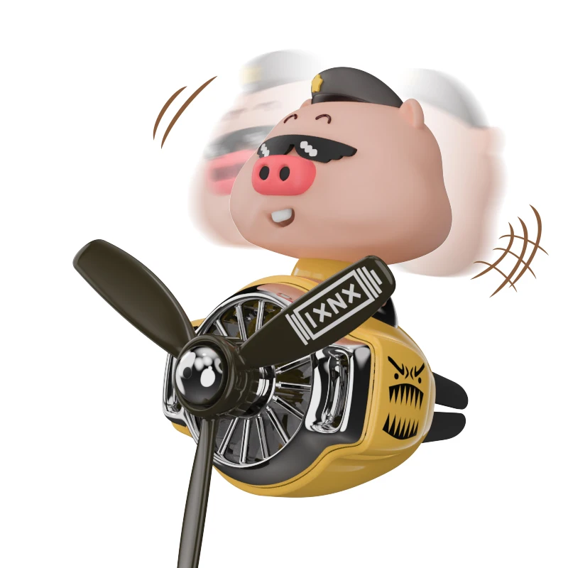

Dormin-Car Air Fresheners for Men and Women, Fragrance Clip, Fragrance Diffuser, Decoration Accessories, Aircraft Pilot Pig