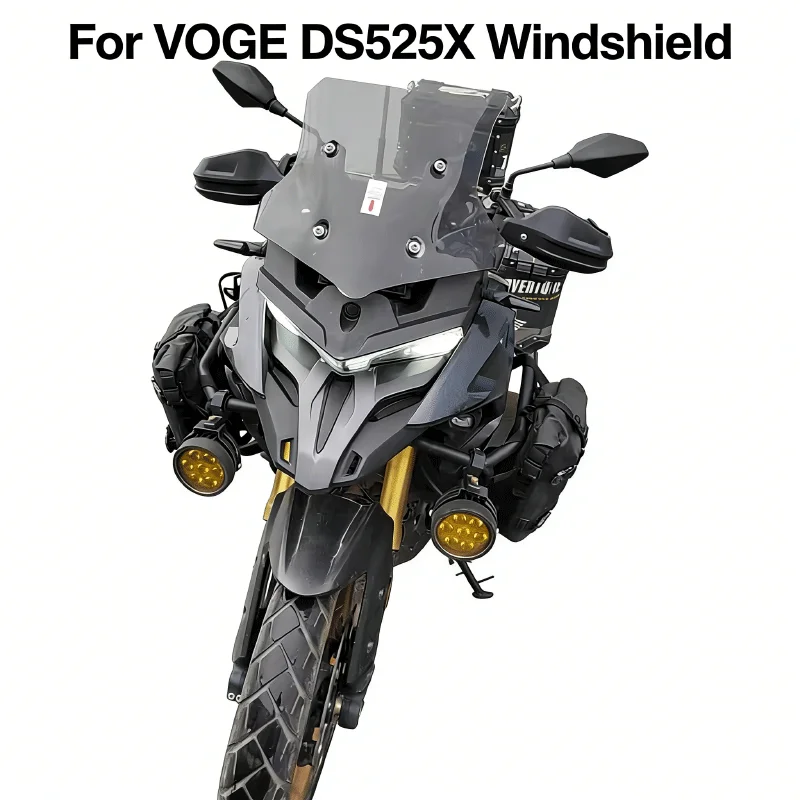 For VOGE DS525X Motorcycle Modified Front Windshield DS625X Windshield Heightened Deflector Imported Windshield Accessories