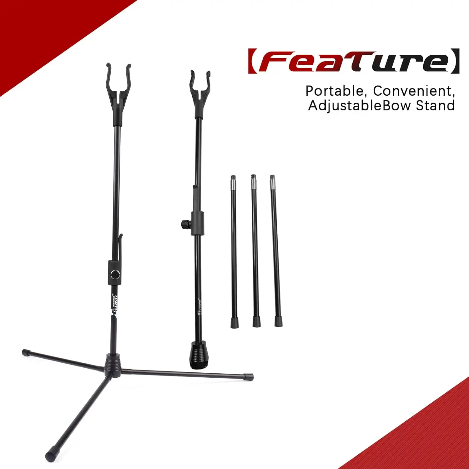 

Archery Stand Fiber Glass Lightweight Bow Holder Rack Legs for Recurve Bow Compound Bow