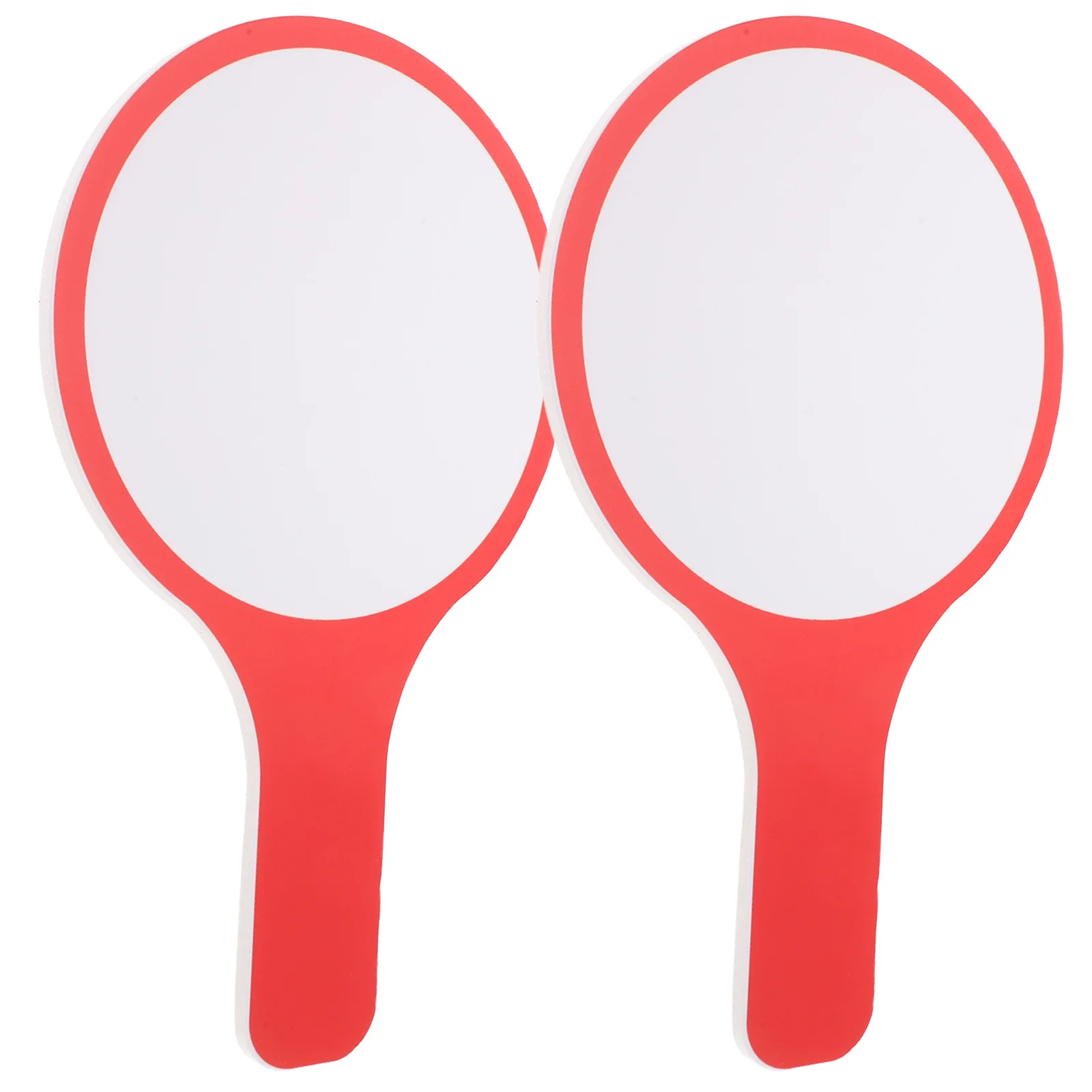 

2Pcs Hand Held Dry Erase Paddle White Board Mini Scorecard Voting Classroom Message Board Reusable Handheld Sign Holder