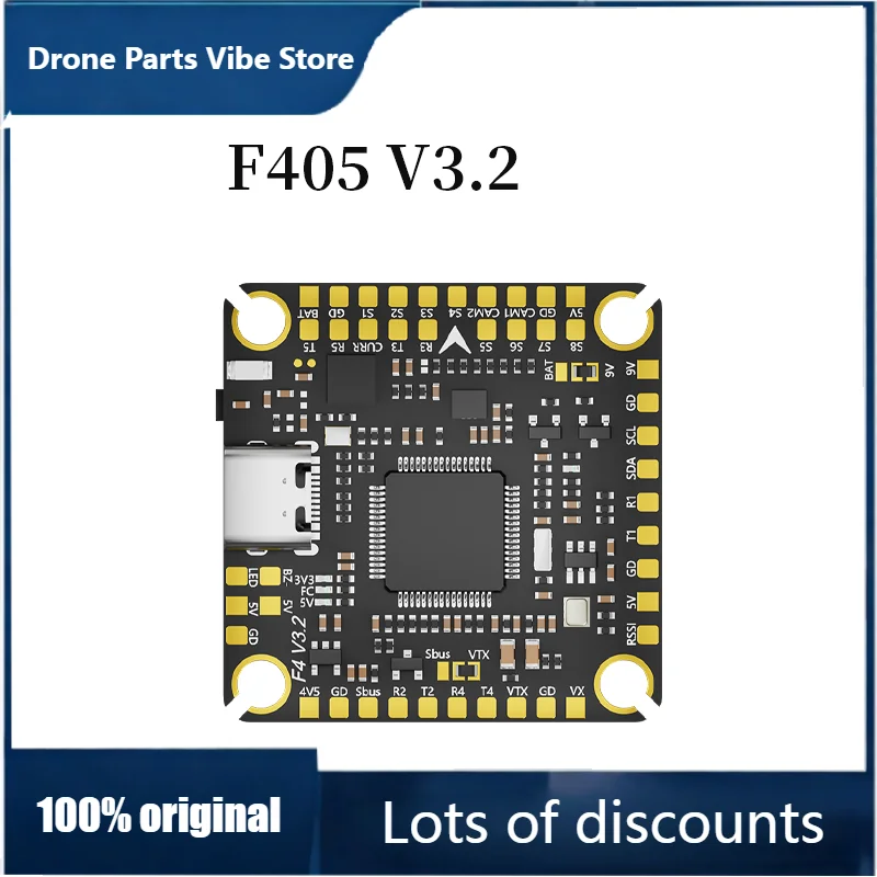 

FyAocoda-RC F405 V3.2 FPV Flight Controller With BLE Wireless Configurator 3-8S Support ICM42688P 16MB BlackBox 30.5x30.5mm,FPV