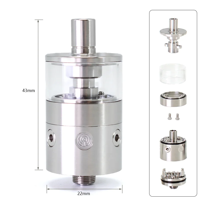 SXK pNeumatyca RTA 316SS 22 3.5 /4.2 10 Vape Vaper atomizer tank for coils & atomizers - gallery image 2