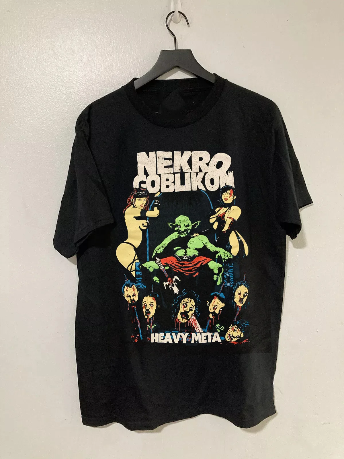 

Nekrogoblikon Band Heavy Meta New Black Cotton T Shirt Full Size S-5XL