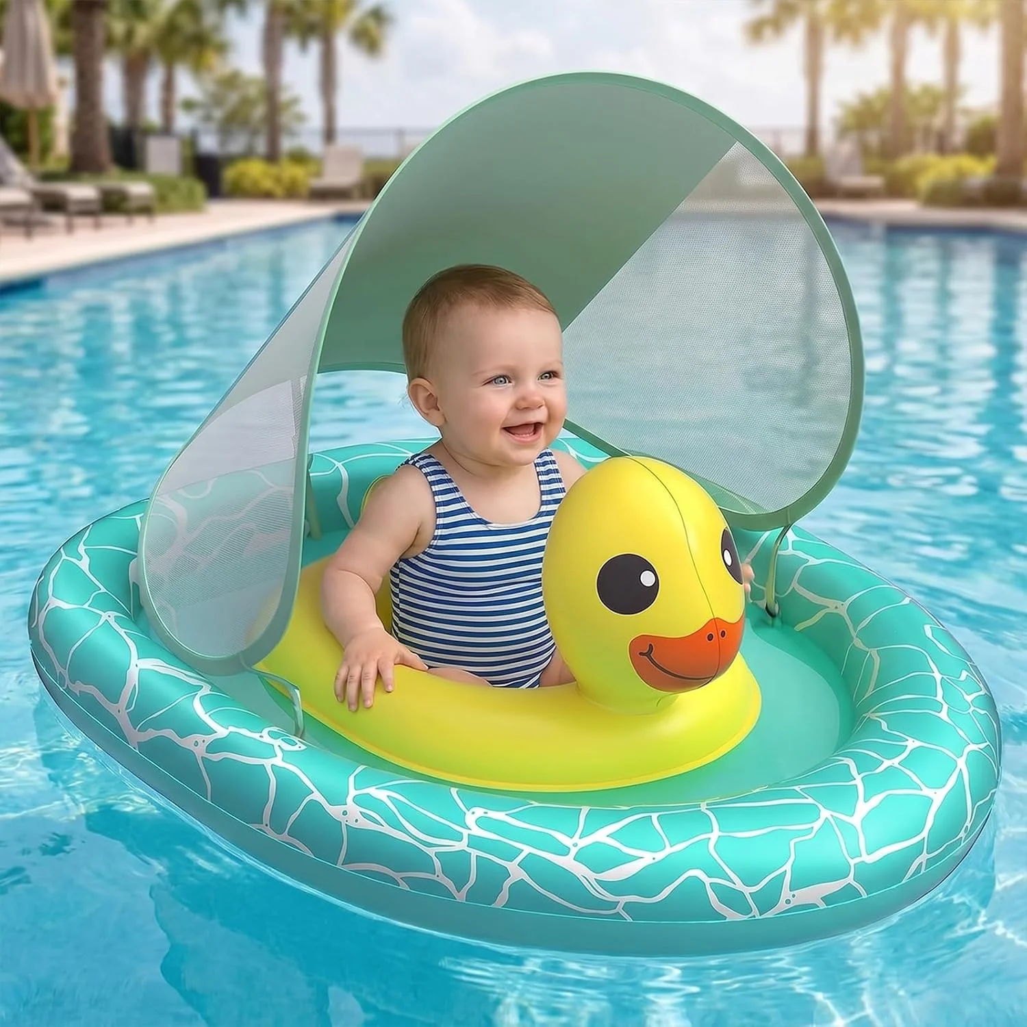 Baby Swimming Floater - Rantion Baby Pool Float, ห่วงยางว่ายน้ำสำหรับเด็ก UPF50+