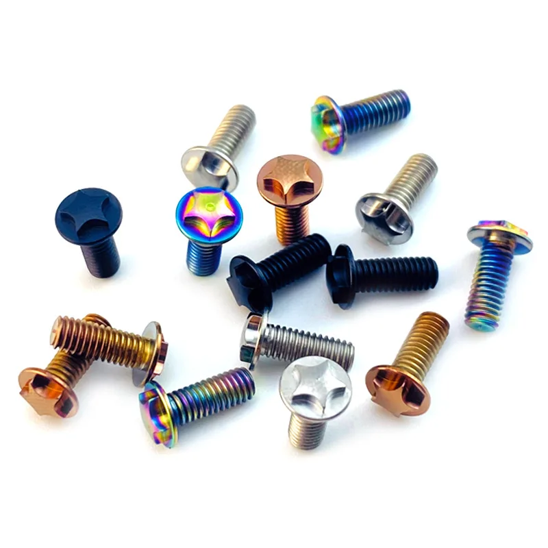 CNC 4 Colors Titanium M3 Screws Nails for Slingshot Catapult DIY Making Accessories Fastener Bolt Spindle Rivet
