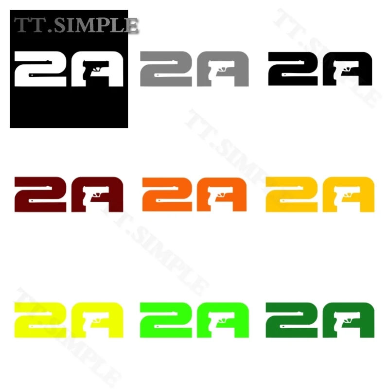 TT 2A Sticker Free 2nd Amendment Car Decal Multiple Colors Sizes To Choose