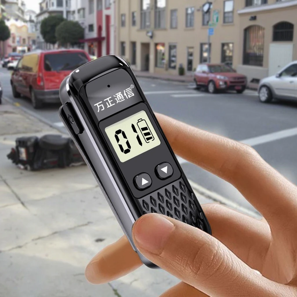 ミニ-lcd-ワイヤレストランシーバーヘッドフォン双方向ラジオハンドヘルド-fm-車小型レストランホテルインターホンクリップオンロング