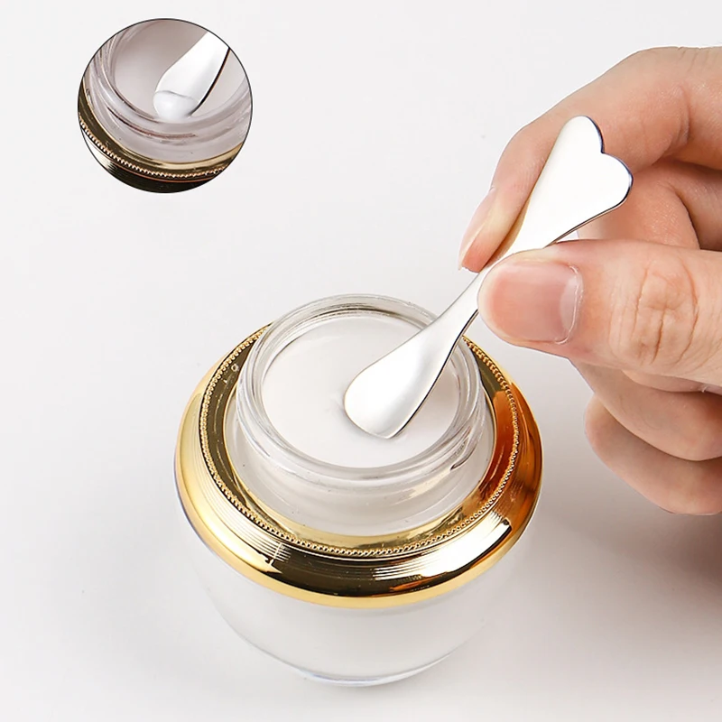 1 قطعة ملعقة الوجه مدلك كريم عين ملعقة عصا العناية بالبشرة الجمال أداة ماكياج قضيب أداة التجميل مغرفة صغيرة