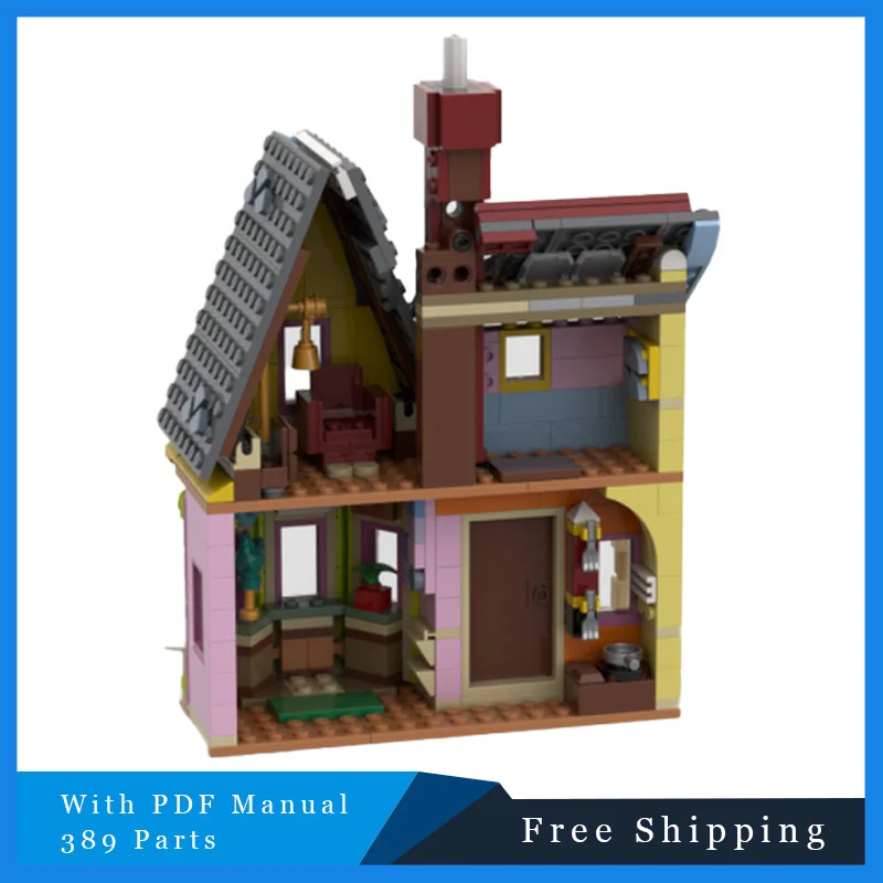 389 قطعة MOC مدينة شارع المشاهد فيلا رائعة العمارة الحديثة اللبنات نموذج لتقوم بها بنفسك التعليمية الجمعية لعب الاطفال هدية