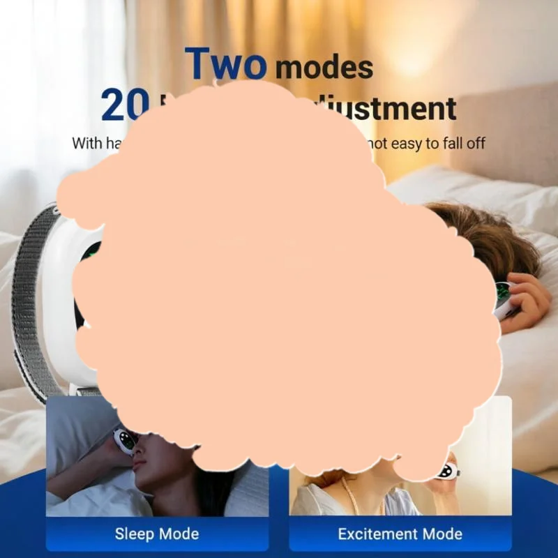 1 Set Adjustable Intensity Intelligent Sleep Soothing Device 2 Modes Anxiety Insomnia Tool