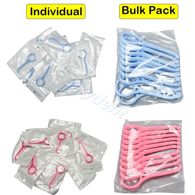 10Pcs Dental Orthodontic Aligner Chewies Hook Brace Extractor Invisible Removable Brace Plastic Bulk/Individual Pack Dentistry