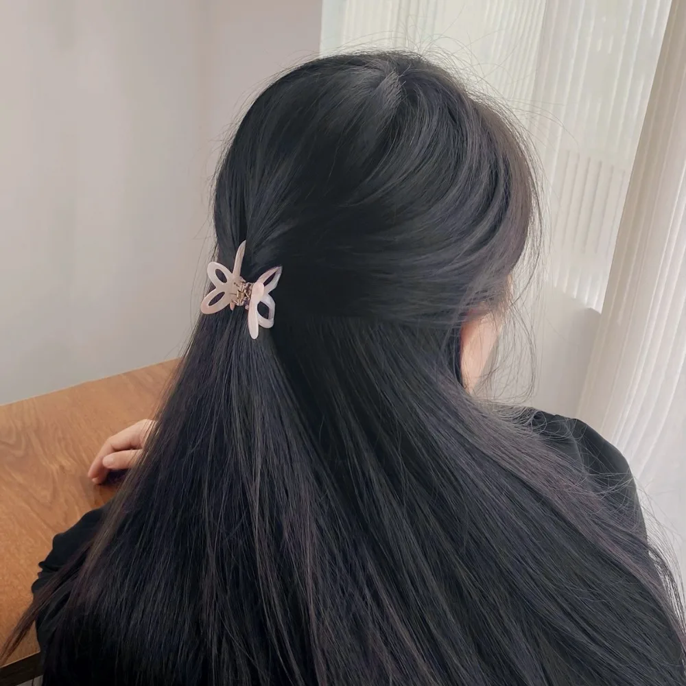

Personalized Hollow Butterfly Hair Claw Acrylic Colorful Butterfly Hair Clip Barrettes Hairpin Acetate Hair Claw Daily