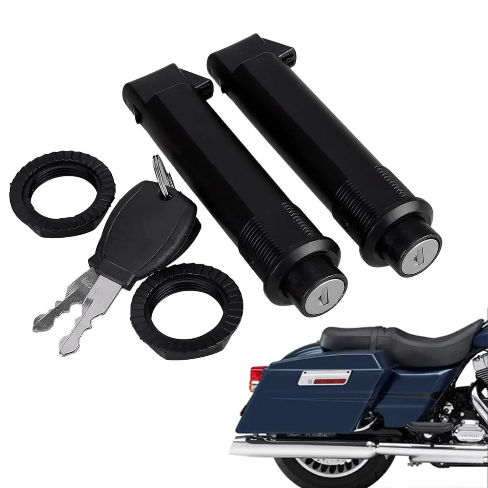 

Жесткая седельная сумка для мотоцикла, универсальная фурнитура для скутера, электромобиля и т. д., замок с 2 ключами, аксессуары для жестких седельных сумок