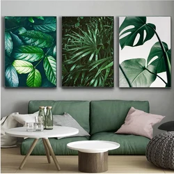 Tropical Plants DIY Diamond Painting Cross Stitch Kits Nature Tropical Palm Leaf Monstera Mosaic 5D Rhinestone Home Decor