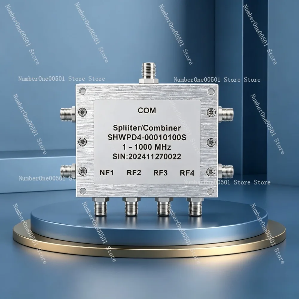 1-1000MHz SMA Female Low Loss RF 1 to 4 Power Divider Microstrip For Wireless Communication Lab Testing Use -095